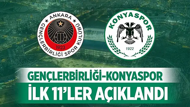 Konyaspor'un Gençlerbirliği karşısındaki ilk 11'i belli oldu