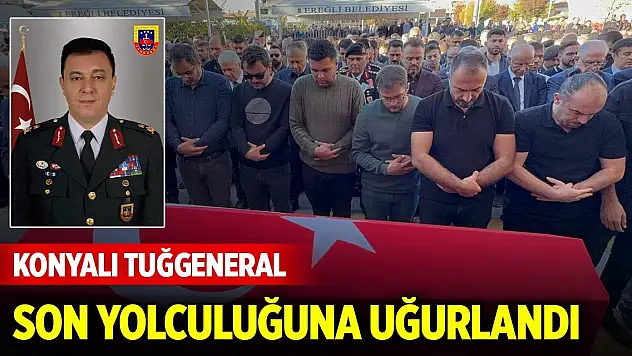 Tuğgeneral Selami Akşit, Konya'da son yolculuğuna uğurlandı