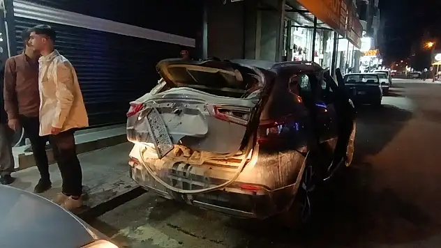 Otomobilde gaz sıkışması sonucu patlama: 1 yaralı