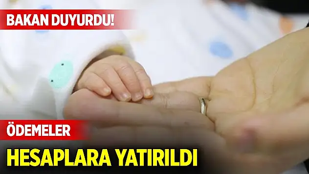 Ekim ayı doğum yardımı ödemeleri hesaplara yatırıldı