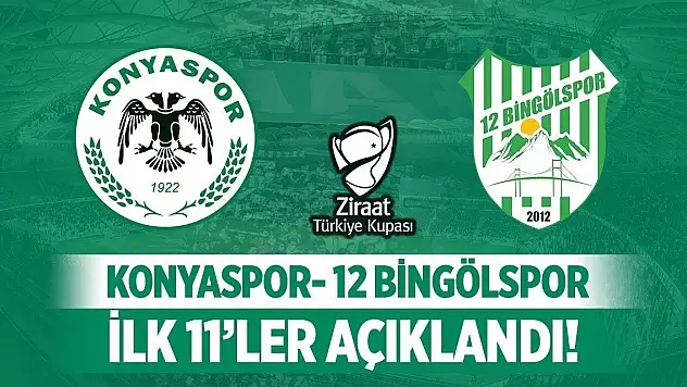 Konyaspor'un 12 Bingölspor karşısındaki ilk 11'i belli oldu