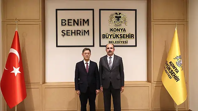 Kardeş şehir Şiyan'ın belediye başkanı Niuping Konya'da