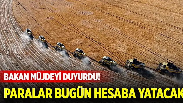 Bakan müjdeyi duyurdu! Paralar bugün hesaba yatacak