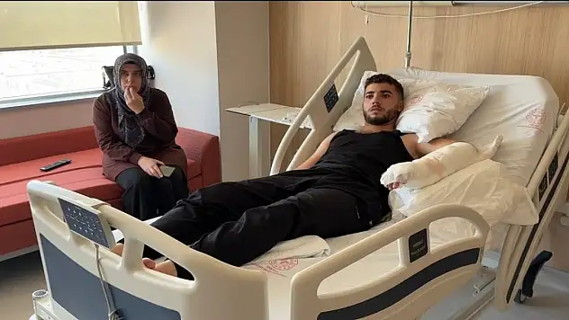 Çalıştığı iş yerinde besledikleri köpeğin saldırısına uğradı