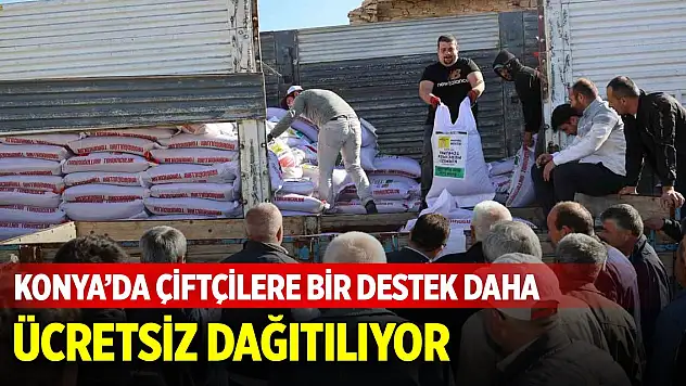Konya Büyükşehir'den çiftçiye bir destek daha