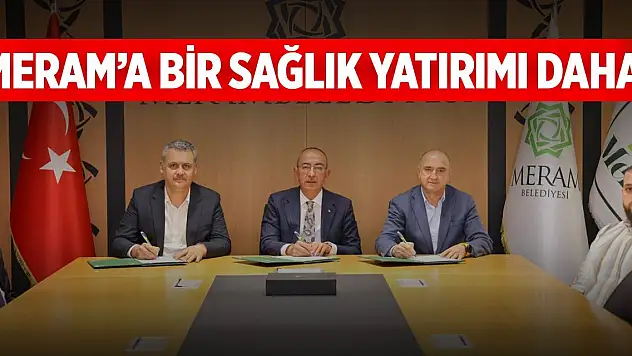 Meram bir sağlık yatırımı daha kazanıyor
