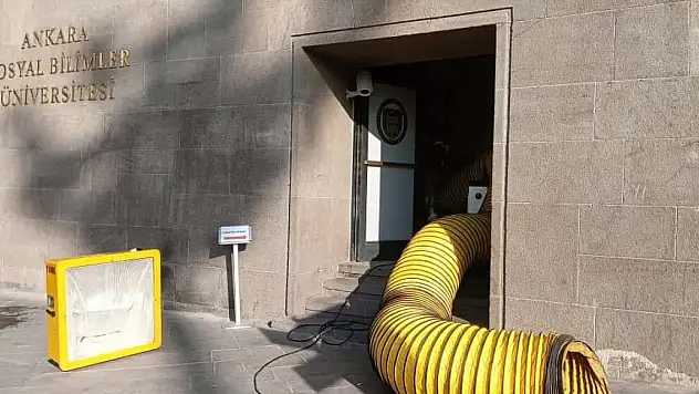 Son Dakika! Ankara Sosyal Bilimler Üniversitesi'nde gaz sıkışmasına bağlı patlama