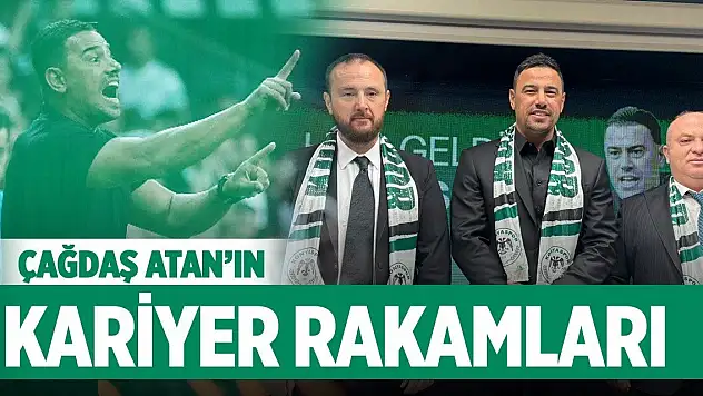 Konyaspor'da Çağdaş Atan'ın kariyer rakamları