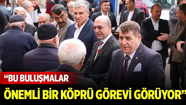 Başkan Pekyatırmacı: Bu buluşmalar önemli bir köprü görevi görüyor