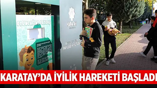 Karatay'da iyilik hareketi başladı