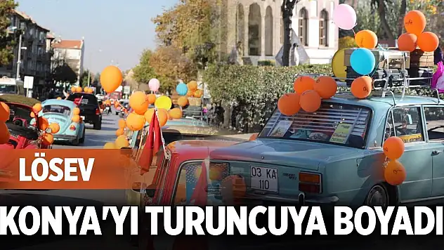 LÖSEV, Konya'yı turuncuya boyadı