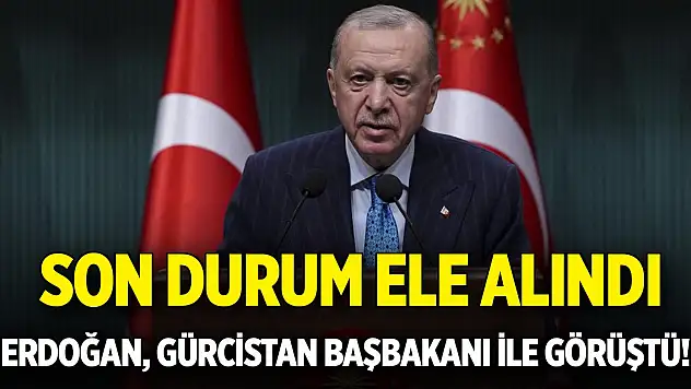 Erdoğan, Gürcistan Başbakanı ile görüştü! Son durum ele alındı