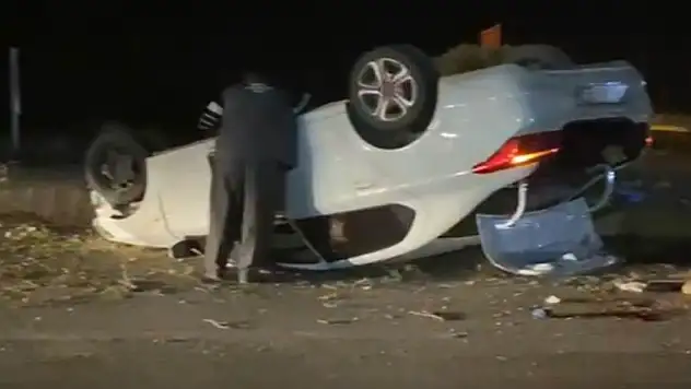 Ereğli'de otomobil takla attı: 3 yaralı