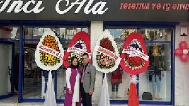 İnci Ala Giyim Mağazası açıldı