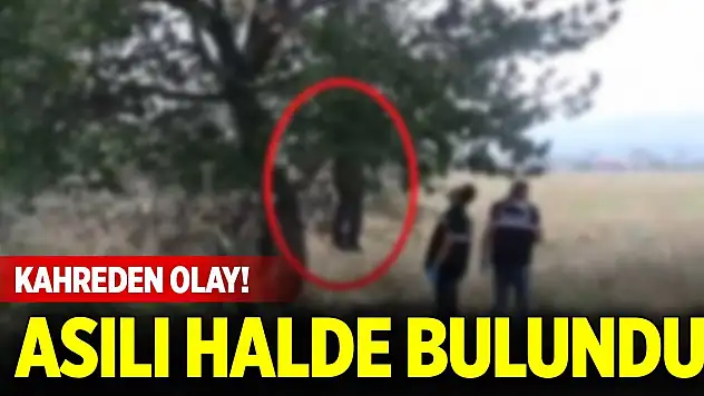 Kahreden olay! Ağaca asılı halde bulundu