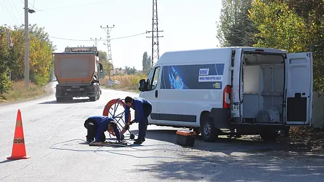 Konya'da Mobil Fiber Optik Aracı hizmet veriyor