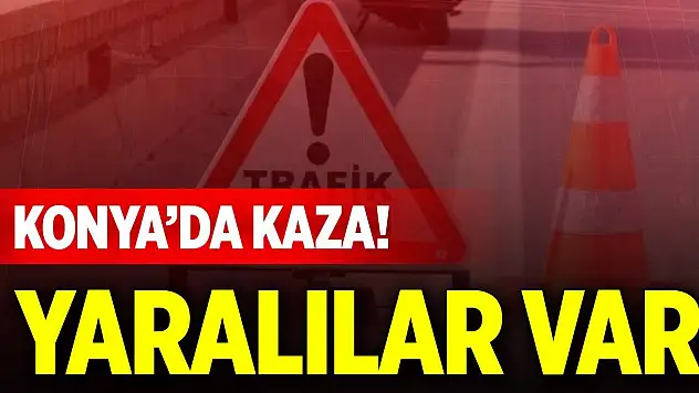 Konya'da şarampole devrilen otomobildeki 4 kişi yaralandı