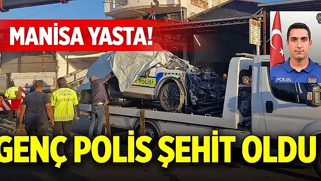Manisa'da polisin şehit olduğu kaza kamerada