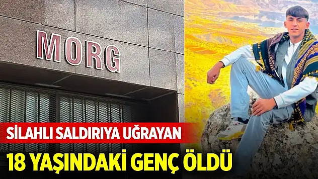 Silahlı saldırıya uğrayan 18 yaşındaki genç öldü