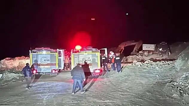 Maden ocağında göçük Şantiye müdürü göçük altında kaldı