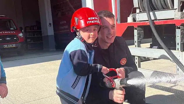 Konya'da öğrencilere 'Afet ve Yangın Farkındalığı' eğitimi