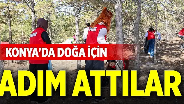 Konya'da doğa için adım attılar