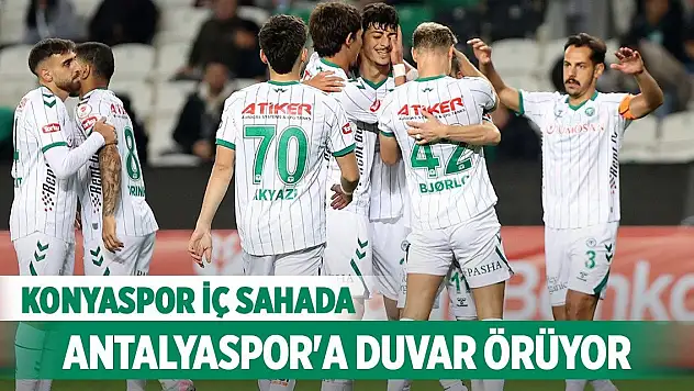 Konyaspor iç sahada Antalyaspor'a duvar örüyor!