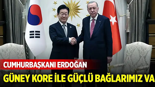 Cumhurbaşkanı Erdoğan: Güney Kore ile güçlü bağlarımız var