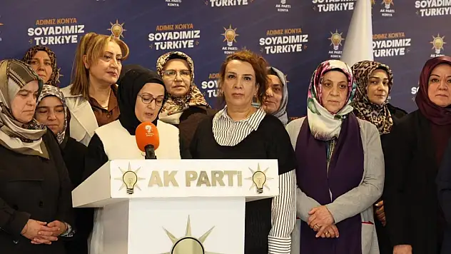AK Parti Konya Kadın Kolları'ndan Kadına Yönelik Şiddetle Mücadele mesajı