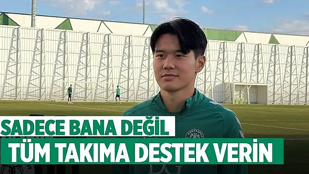 Konyasporlu Jin-Ho'dan taraftara çağrı: 'Sadece bana değil, tüm takıma destek verin'