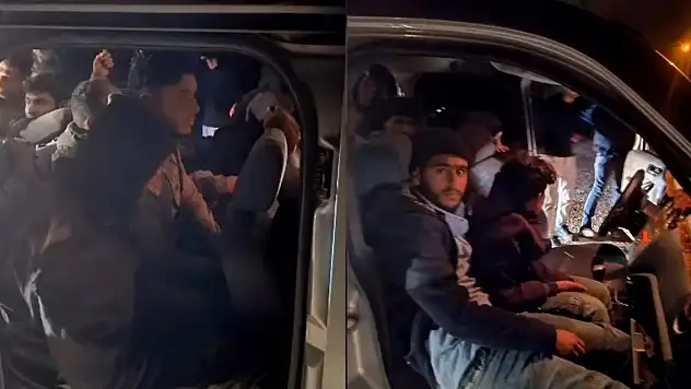 13 kaçak göçmen yakalandı