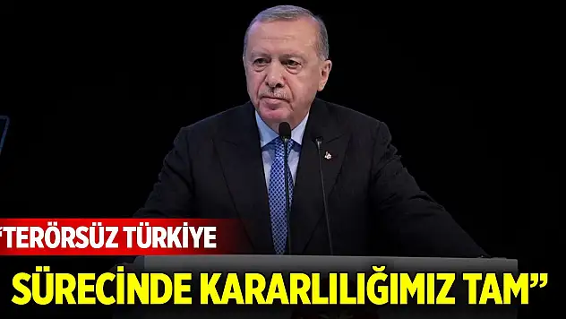 Cumhurbaşkanı Erdoğan: Terörsüz Türkiye sürecinde kararlılığımız tam
