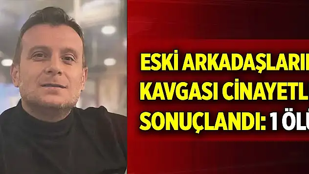 Eski arkadaşların kavgası cinayetle sonuçlandı: 1 ölü