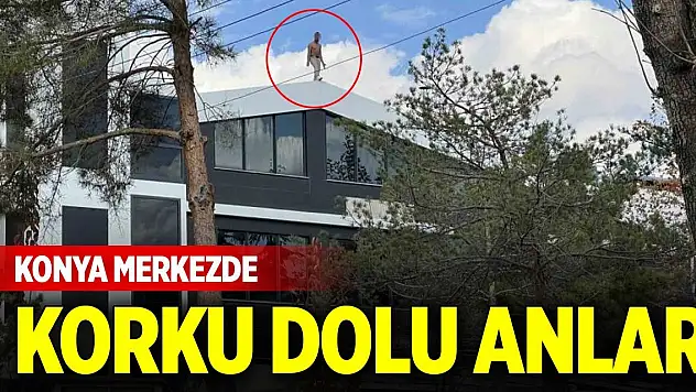 Konya merkezde korku dolu anlar... İntihar girişiminde bulundu