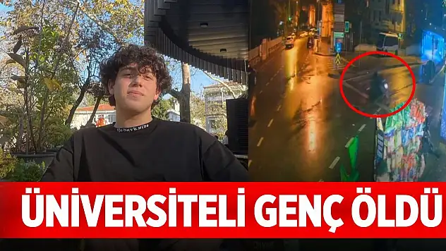 Devrilen motosikletin sürücüsü üniversiteli genç öldü