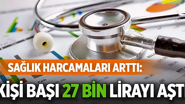 Sağlık harcamaları arttı: Kişi başı 27 bin lirayı aştı