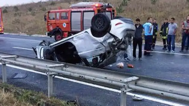 Çerkezköy yolunda trafik kazası: 1 ölü, 4 yaralı