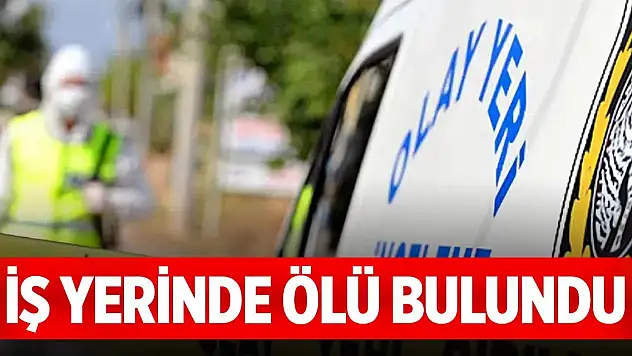 Bir kişi iş yerinde ölü bulundu