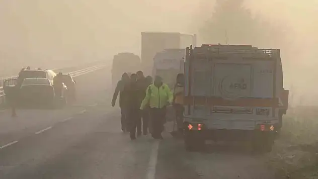 10 araçlı zincirleme kaza