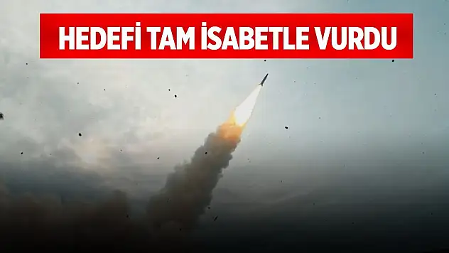 Yerli balistik füze Tayfun hedefi tam isabetle vurdu