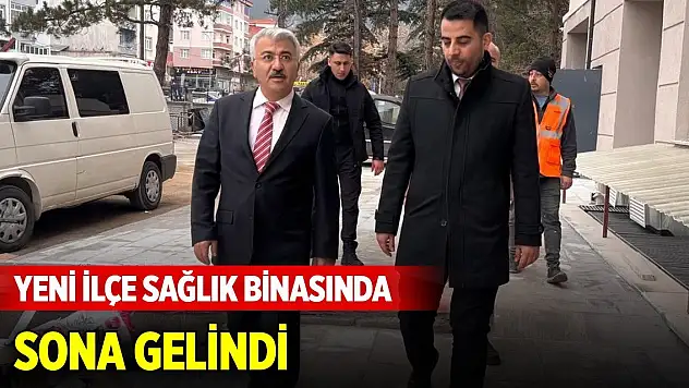 Akşehir'de yeni ilçe sağlık binasında sona doğru