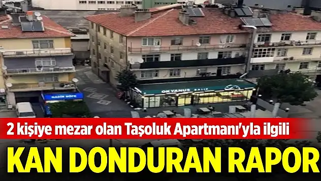 Konya'da 2 kişiye mezar olan Taşoluk Apartmanı'yla ilgili kan donduran rapor