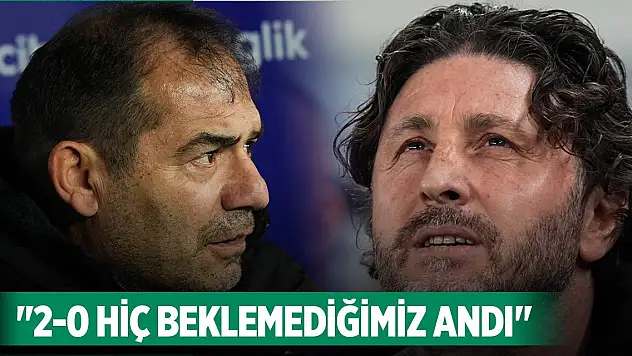 Gençlerbirliği-Trabzonspor maçının ardından... '2-0 hiç beklemediğimiz andı'