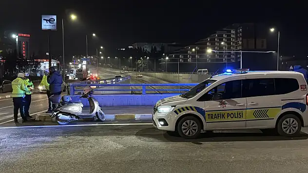 Motosiklet kazasında astsubay ağır yaralandı