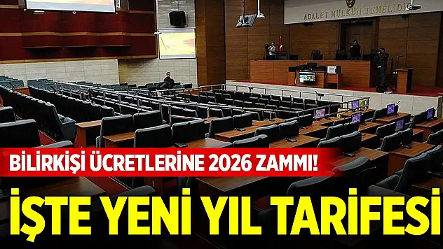 Bilirkişi ücretlerine 2026 zammı! İşte yeni yıl tarifesi