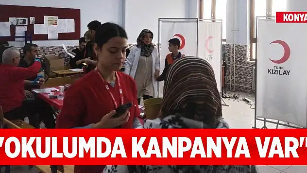 Konya'da öğrencilerden örnek davranış... 'Okulumda KanPanya Var'