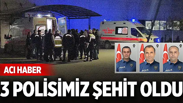 Son Dakika! Yalova'dan acı haber! 3 polisimiz şehit oldu