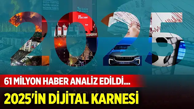 61 milyon haber analiz edildi... Türkiye'nin 2025 dijital hafızası açıklandı