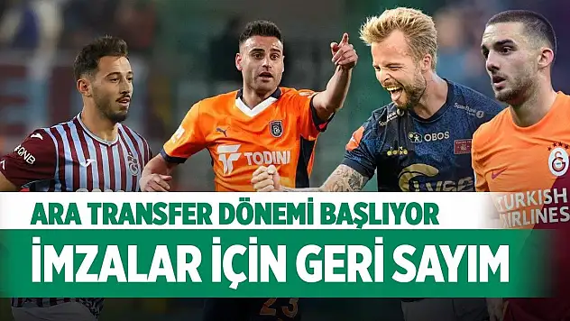 Ara transfer dönemi başlıyor: Konyaspor'da imzalar için geri sayım