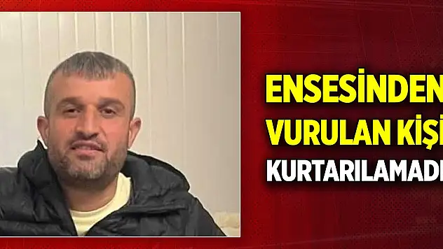 Eski husumet cinayetle bitti! Ensesinden vurulan kişi kurtarılamadı